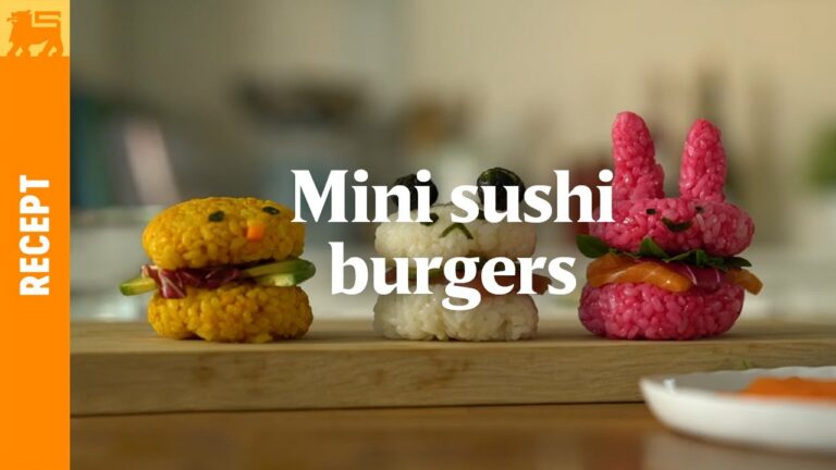 Mini sushi burgers